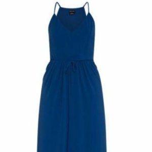 City Chic Divine Maxi Overlay Dress Indigo Blue